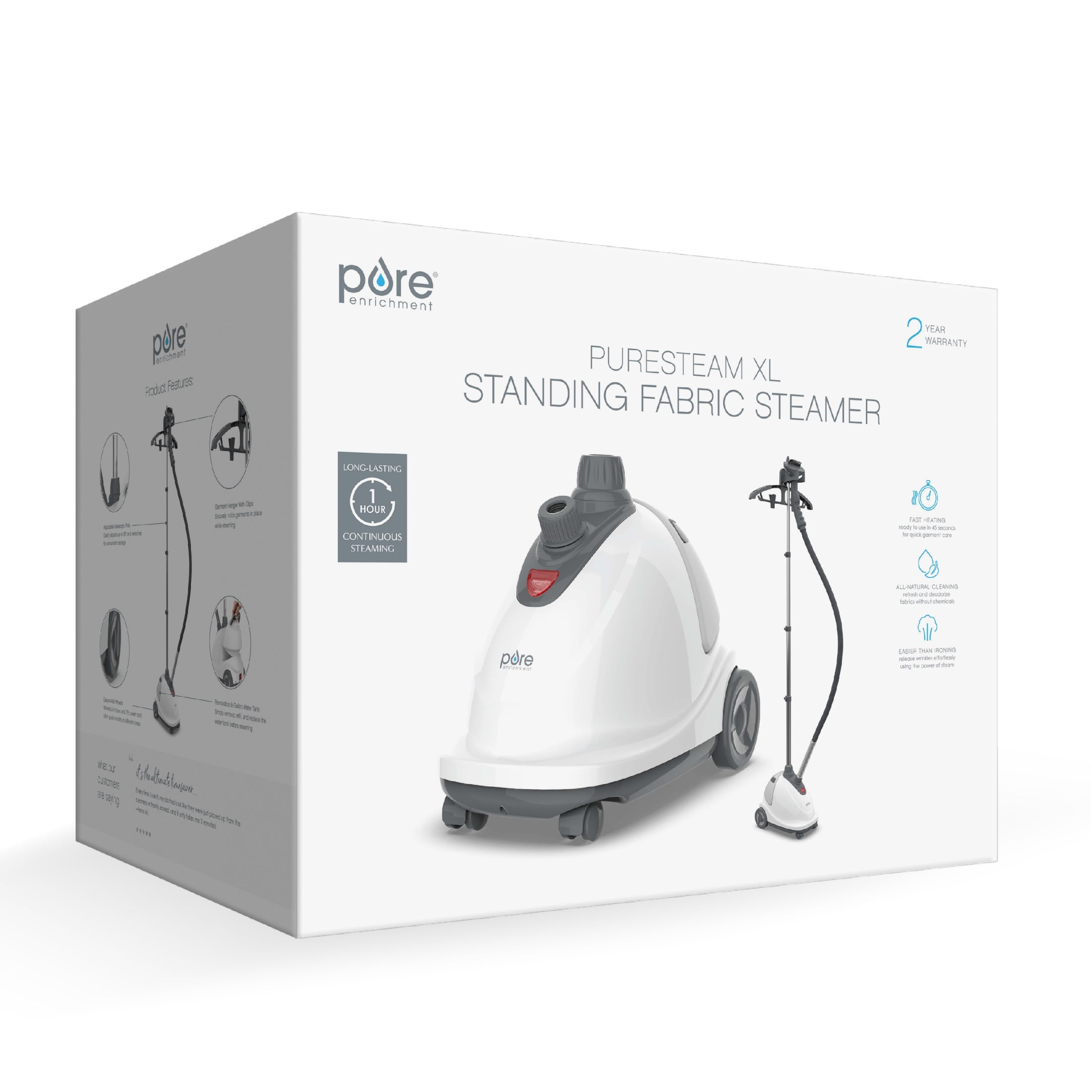 Pure Enrichment PureSteam XL Standing Fabric Steamer
