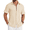 Beige, variant on COOFANDY Button Down Casual Shirts for Men Beach Wear Summer Button up Short Sleeve Stylish Shirts