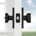 thumbnail image 6 of Baldwin ENCONCFR190 Contemporary Single Cylinder Keyed Entry Door Knob Set - Black, 6 of 7