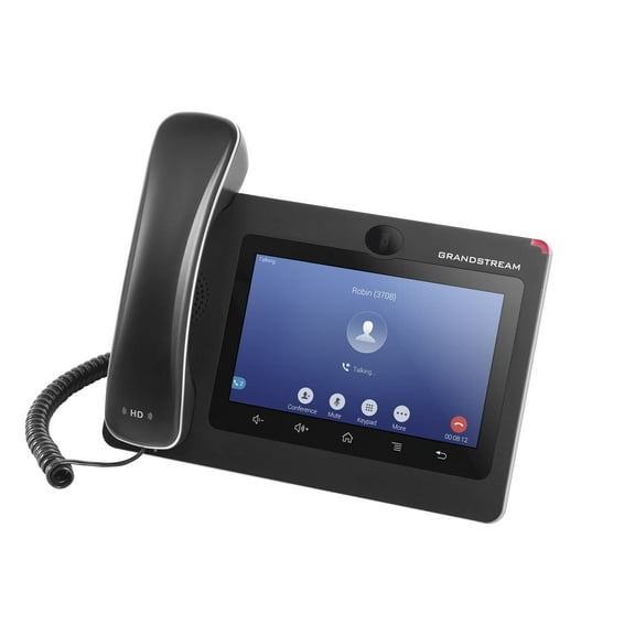 Grandstream GXV3370 IP Video Phone | 16 Lines, 16 SIP Accounts | 7-Inch Color Touch Screen | 802.11n Wi-Fi | Dual-Port Gigabit Ethernet with Integrated PoE