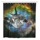 thumbnail image 1 of ABPHQTO Cortina de ducha de baño Space Cat Galaxy Funny Pet Novetly 150x180 cm, 1 of 1