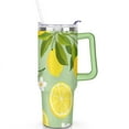 thumbnail image 2 of 40 OZ Lemon Travel Mug Gifts for Women Men Birthday Travel Cup Gifts for Husband Son Dad Insulated Stainless Steel Water Bottle with Handle, 2 of 7