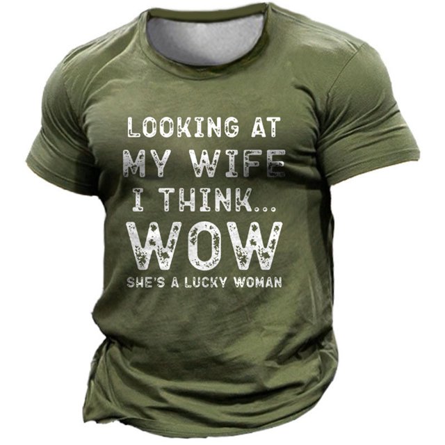 T-shirts pour Hommes Été Col Rond Imitation Coton Street Hipster Manches Courtes Chemises pour Hommes Vert m