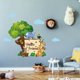 thumbnail image 4 of Pegatinas de pared de bosque, animales de cartón, calcomanías de pared, citas de Hola amigo, calcomanías de vinilo para pared, decoración de pared de TV para bebé, guardería, sala de juegos para, 4 of 6