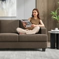 thumbnail image 4 of BLAZANT 3 Seater Sofa Oversize, 89" Extra Large Size Sofa Couch with Extra Deep Seats, Modern Loveseat Sofa, Comfortable Fabric, Easy to Install, for Living Room Apartment Lounge, Brown, 4 of 8