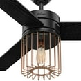 thumbnail image 4 of Hunter 52" Ronan Matte Black Ceiling Fan with Light Kit and Remote, 4 of 5