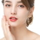 thumbnail image 3 of Aretes de aro 6 pendientes circulares de oro y plata de 30/40/50 mm para mujer., 3 of 4