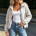 thumbnail image 2 of Jsaierl Women's Lightweight Hooded Windbreaker Jacket Zip Up Elastic Cuffs Casual Outdoor Hiking Travel Rain Coat, 2 of 8