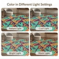 thumbnail image 7 of ODIKA 8'x10' Washable Area Rug Durable, Non-Slip Retro 80S Geometric Bold Memphis Squiggle Interlocking Funky Flowing Dynamic for Living Room, Under Sectional, Family, 7 of 7