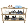thumbnail image 5 of Home Basics 3-Tier Wooden Shoe Rack, Cherry (2 Pack), 5 of 5
