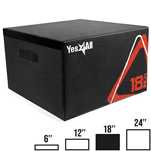 Yes4All Soft Plyo Box / Plyometric Jump Box ? Adjustable Plyo Box