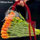 thumbnail image 1 of Bolsa de ramo de flores transparente con asa, bolso de envoltura de flores frescas, contenedor de regalo de fiesta, bolsa de embalaje, caja de regalo de rosa de boda, 1 of 4