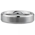 thumbnail image 2 of Silver Satin Finish Center With Polished Edgestungsten Carbide Ring, 2 of 2