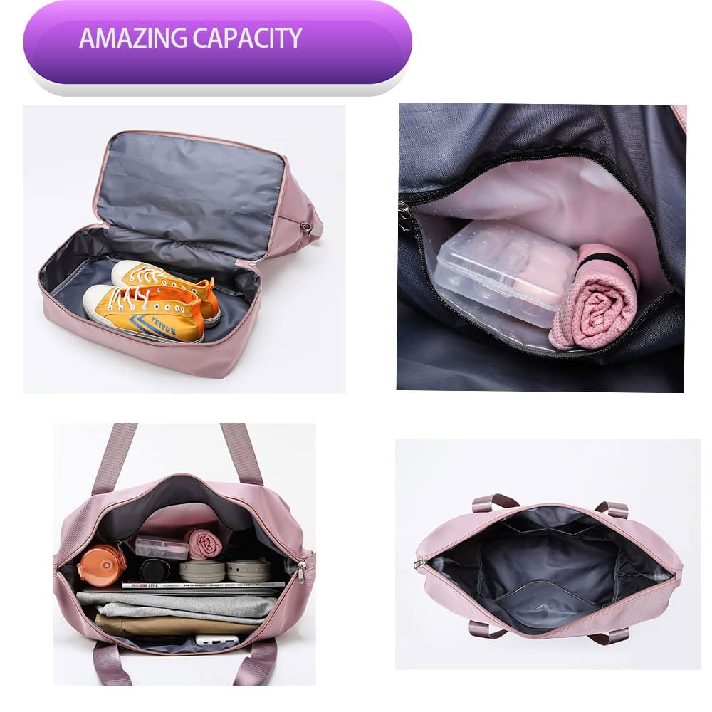 Buy 2 Pack Travel Duffel Bag Sports Gym Tote Bag Weekender Bag Dry ...