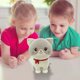thumbnail image 1 of Lindo y adorable gatito de peluche, muñeco gatito blanco, pequeño muñeco decorativo para el hogar, regalo de cumpleaños para niños y niñas., 1 of 6