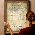 thumbnail image 6 of Platteville Vintage Map Prints Canvas, Wisconsin Map Art Canvas, Canvas, Platteville Map City style vintage Canvas , Canvas Wall Art, Street Map Artwork Canvas, 6 of 6