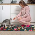 thumbnail image 3 of Pioneer Flower Floral Print Pattern Kitchen Rugs Sets Of 2,Anti Fatigue Kitchen Mat Rugs Non Slip Washable,Decorative Kitchen Floor Mats for Kitchen,Sink,Laundry,17"X30"+17"X47", 3 of 7