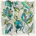 thumbnail image 2 of Zarris, Chariklia 15x15 White Modern Wood Framed Museum Art Print Titled - Sapphire Vine II, 2 of 4