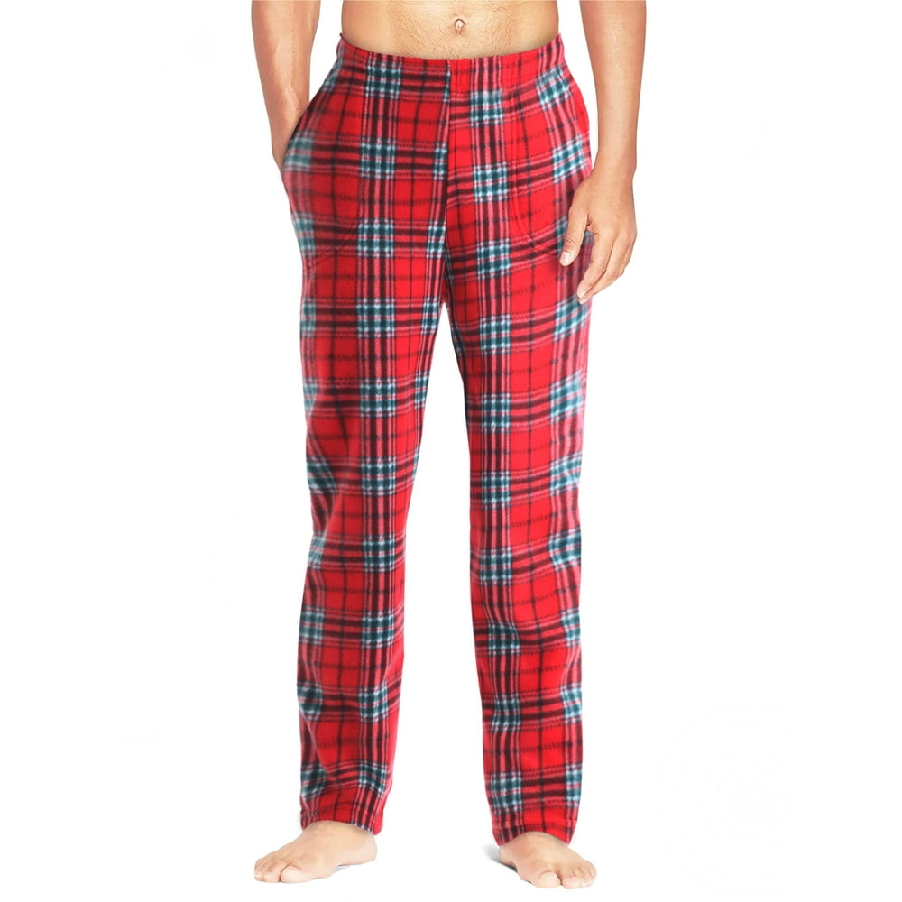 Ma Croix - Ma Croix Mens Flannel Fuzzy Pajama Pants Fleece Brushed Sweatpants Sherpa Sleepwear