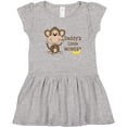 thumbnail image 3 of Inktastic Daddy's Little Monkey Girls Toddler Dress, 3 of 5