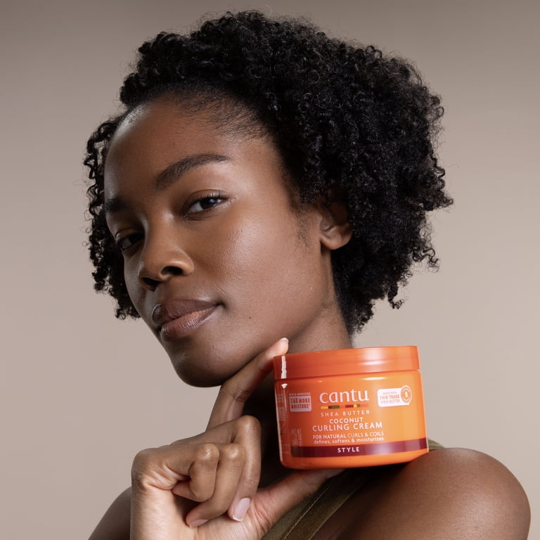 Cantu カーリングクリーム Cantu Natural Hair Curly Moisturizer, Creamy Conditioning Shea