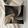 thumbnail image 3 of YINGXI Milk Chocolate Swirl Abstract Print Throw Pillow Covers Pillowcase for Bedroom Aesthetic Cushion Cover Home Decor Dormitory College Living Room Bed Sofa Couch 20x20in, 3 of 5