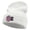 White, variant on It's Ok Embroidered 12 Inch Long Knitted Beanie - Birch OSFM