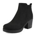 thumbnail image 1 of Botines DREAM PAIRS ZOEY-1 con Tacón Grueso y Plataforma Negro, 1 of 7