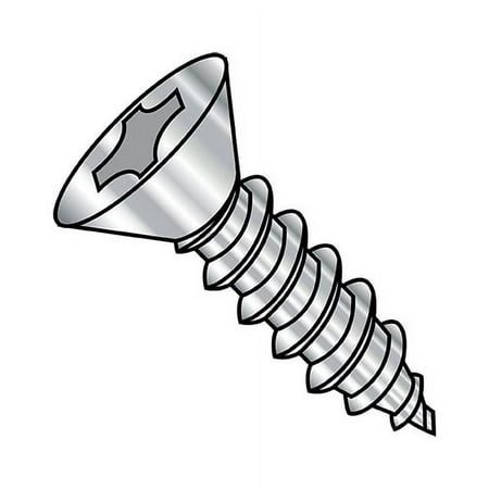 10-12X1 1/4 Phillips Flat Self Tapping Screw Type A Fully Threaded 18 8 Stainless Steel (Pack Qty 2 000) BC-1020APF188