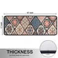 thumbnail image 5 of Kitchen Rugs Sets Of 2,Multicolor Ethnic Mandala Pattern Anti Fatigue Kitchen Mat Rugs Non Slip Washable,Decorative Kitchen Floor Mats for Kitchen,Sink,Laundry,17"x47"+17"x47", 5 of 5
