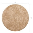 thumbnail image 6 of Unique Bargains Set of 6 Leather Round Placemats for Kitchen Dining Table Khaki, 6 of 6