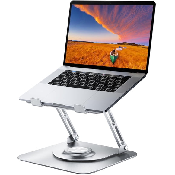 Soporte para portátil JOYEKY, ajustable, giratorio de 360°, plegable, de 10 a 16 pulgadas