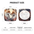 thumbnail image 5 of KLL Romantic Flower Fox Pattern Seat Covers for Dining Room Chairs,Washable Chair Seat Chair Covers Seat Protector-Six Piece, 5 of 7