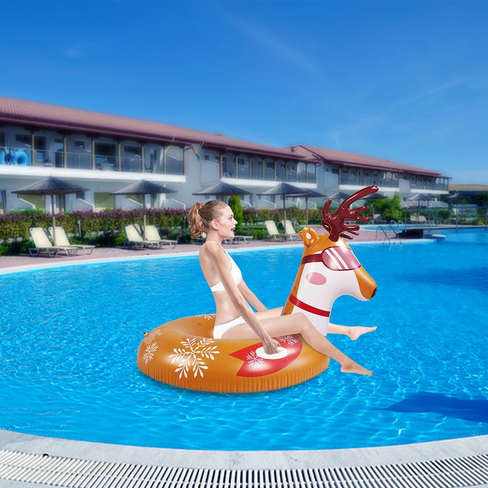 FOLOYORI Tube For Sledding Inflatable Snow Tube Brown 1 Pc
