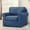 Denim Blue, variant on 3-Pieces Armchair Sofa Covers, Velvet Stretch Couch Slipcovers for 1 Cushion Sofa, Anti-Slip Furniture Slipcover with Separate Cushion Covers and Backrest Covers (Denim Blue)