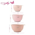 thumbnail image 5 of Dolly Parton Plastic Mixing Bowls with Mess-Free Spout, Blush, 5 of 17