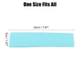 thumbnail image 2 of Unique Bargains Pack of 14 Stretchy Sweatband Soft Elastic Polyester Yoga Sport Headband Light Blue for Women, 2 of 6