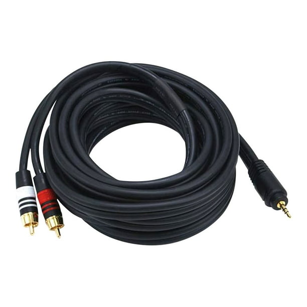 Monoprice Premium - Audio cable - stereo mini jack (M) to RCA x 2 (M