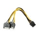 thumbnail image 3 of Doble 15 pines SATA macho a PCIe 8 pines (6 + 2) Cable de alimentación de tarjeta de video macho Ndcxsfigh Nuevos Originales, 3 of 6