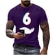 thumbnail image 2 of Tops para hombre, blusas y camisas de manga corta con cuello redondo para hombre, jersey informal con cuello redondo estampado para hombre, pantalones cortos deportivos para fitness, blusa de poliéste, 2 of 5