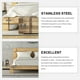 thumbnail image 4 of 20 piezas placas rectas soportes de acero inoxidable muebles accesorios de unión de reparación plana, 4 of 7