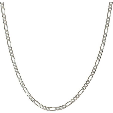 Men's Sterling Silver 120 Figaro Necklace, 30