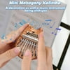 Mini 8 Keys Super Mini Wooden Kalimba Thumb Piano, Magic-Clear Finger Piano With Study Instruction For Children Christmas Gift Toy