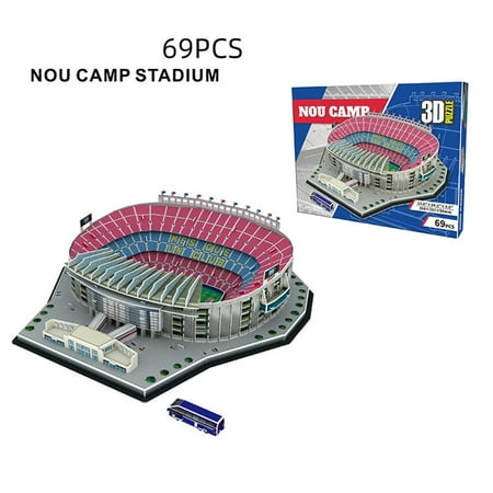 

DIY 3D Puzzle Jigsaw World Football Stadium European Soccer Playground Assembled Building Model Puzzle Toys For Children Kids