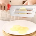 thumbnail image 3 of Stainless Steel Dual Blade Shredder Knife, Julienne Cutter for Vegetables and Lettuce, Easy Clean, 3 of 7