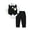 Black, variant on CARETOO Baby Boy Clothes Suit 3-6 Months Infant Outfit Formal Dress Shirt Vest Tie Corsage Pants 5Pcs