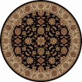 thumbnail image 2 of Radici Usa Como Area Rug 1592 Black Italian Bordered 5' 3" x 5' 3" Round, 2 of 2