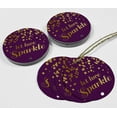 thumbnail image 4 of Inkdotpot Real Gold Foil Let Love Sparkle Wedding Tags Favor Hang Paper Tags 100 Pieces, 4 of 6