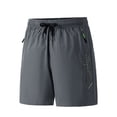thumbnail image 2 of HAYIMI Mens Athletic Shorts Casual Summer Lightweight Loose Pocket Sports Breathable Solid Color Moisture-Wicking Stretch Golf Classic-Fit Bottoms, Grey, XXL, 2 of 4