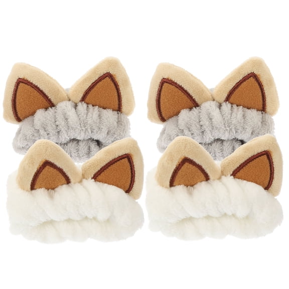 ETHZZLE 4Pcs Wristband Water Absorption Wristband Soft Microfiber Plush Comfortable Band for Spa Use